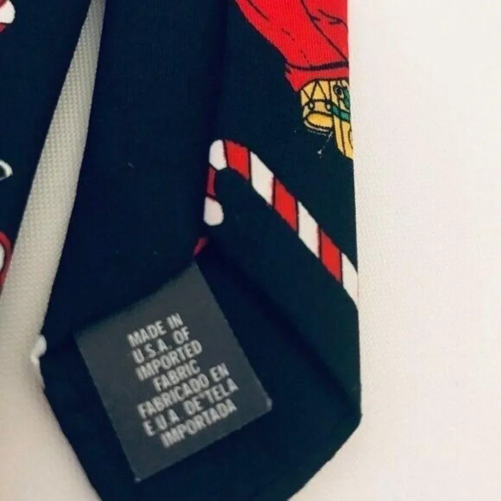 #1723 SANTA WITH GIFT BAG, NECKTIE 56X3.75